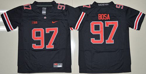 Buckeyes #97 Joey Bosa Black(Red No.) Limited Stitched Youth NCAA Jersey - Click Image to Close